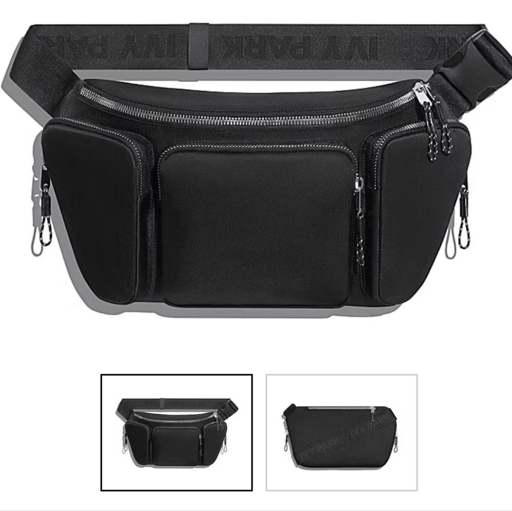Adidas x Ivy Park Oversized Fanny Pack Black